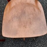 Set of 3 curved wood bistro chairs