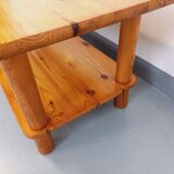 Vintage solid pine coffee table from the 70s 80s