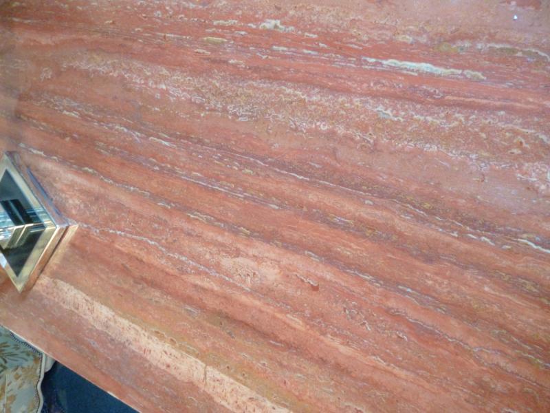 Wrought iron and marble console table