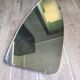 Asymmetrical mirror beveled free form rearview mirror