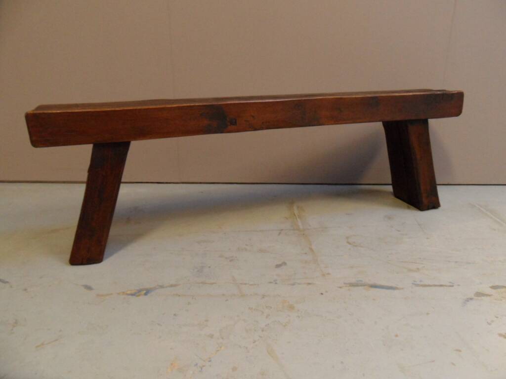 Brutalist oak bench 1960's