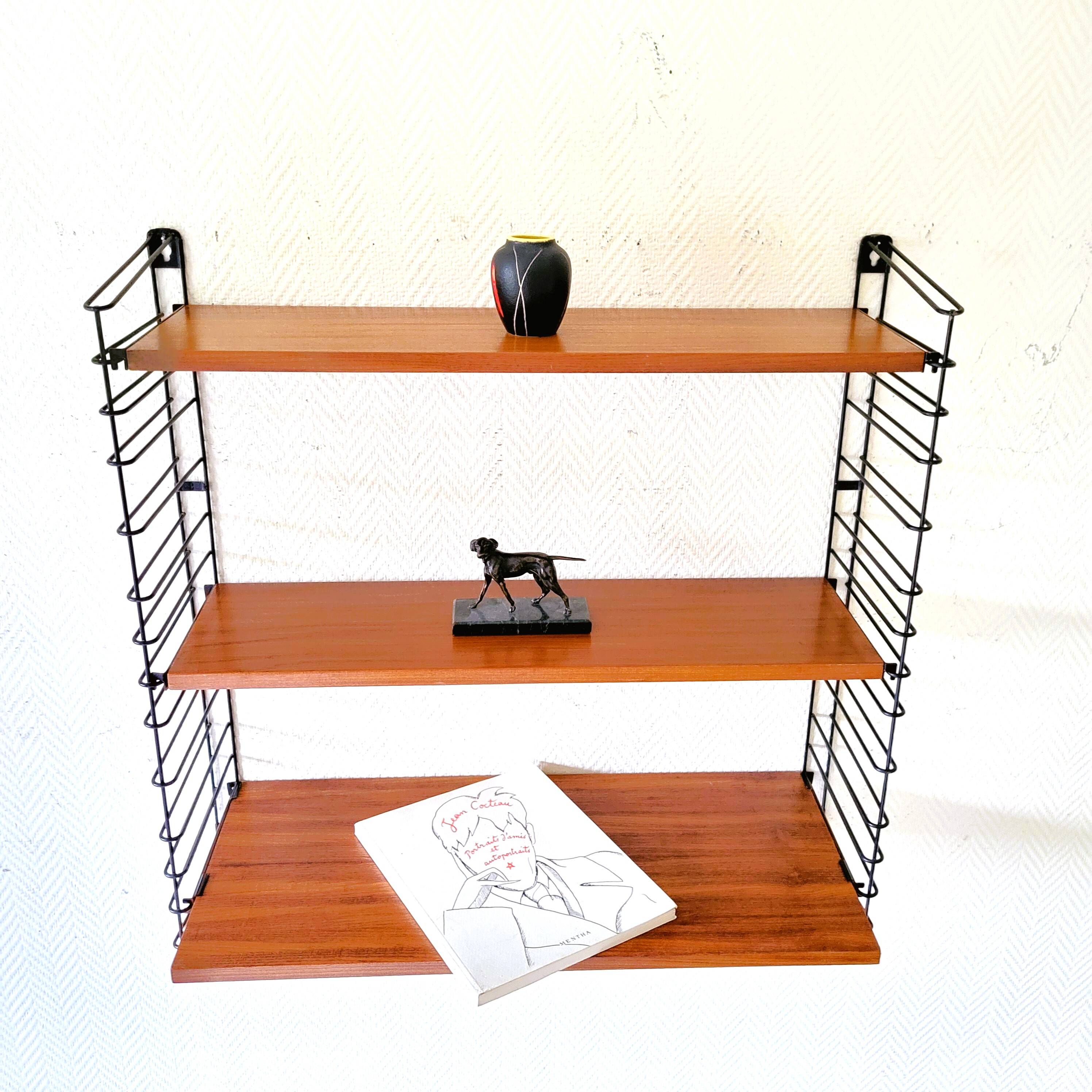 Tomado teak shelf + board bureua vintage 70'