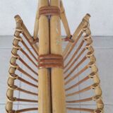 Rattan magazine rack