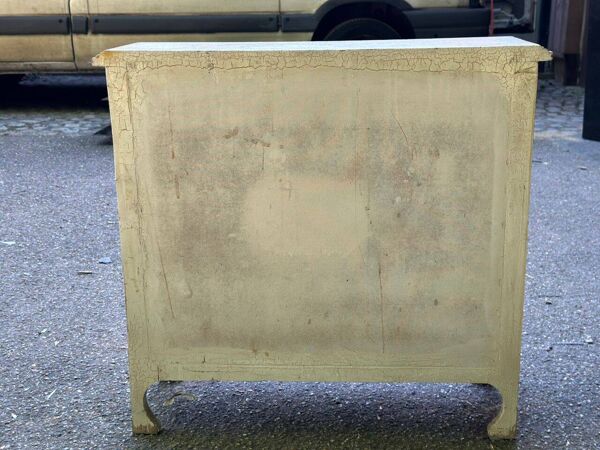 Buffet Louis XV chiffonnier shabby chic relooké 1950 peur profond