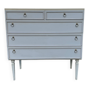 Commode vintage blanche