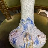 Vase porcelaine craquelé XIX