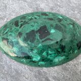 Ashtray or empty pocket in malachite and bronze