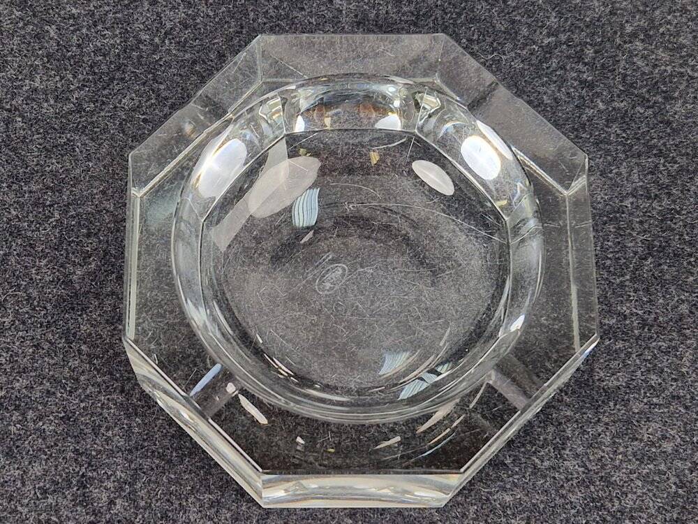 Art Nouveau Crystal Ashtray from Moser, 1940s