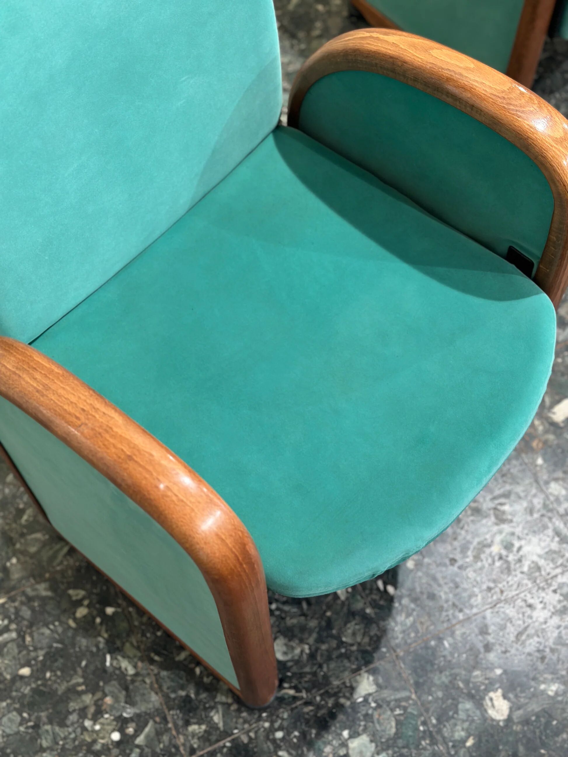 Rare Pair of Gufram Auditorium Armchairs, Italy, 1980s