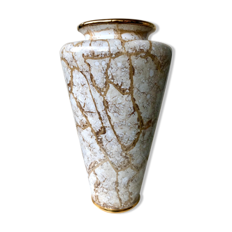 Vase Lancel Paris earthenware and fine gold