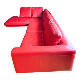 Roche Bobois leather corner sofa