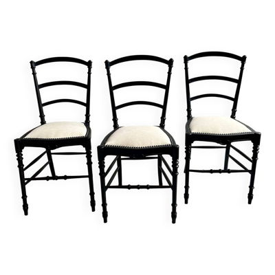 Chaises Napoléon III retapissées