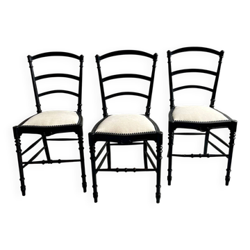Chaises Napoléon III retapissées