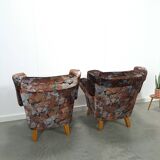 Ensemble de fauteuils fleuris