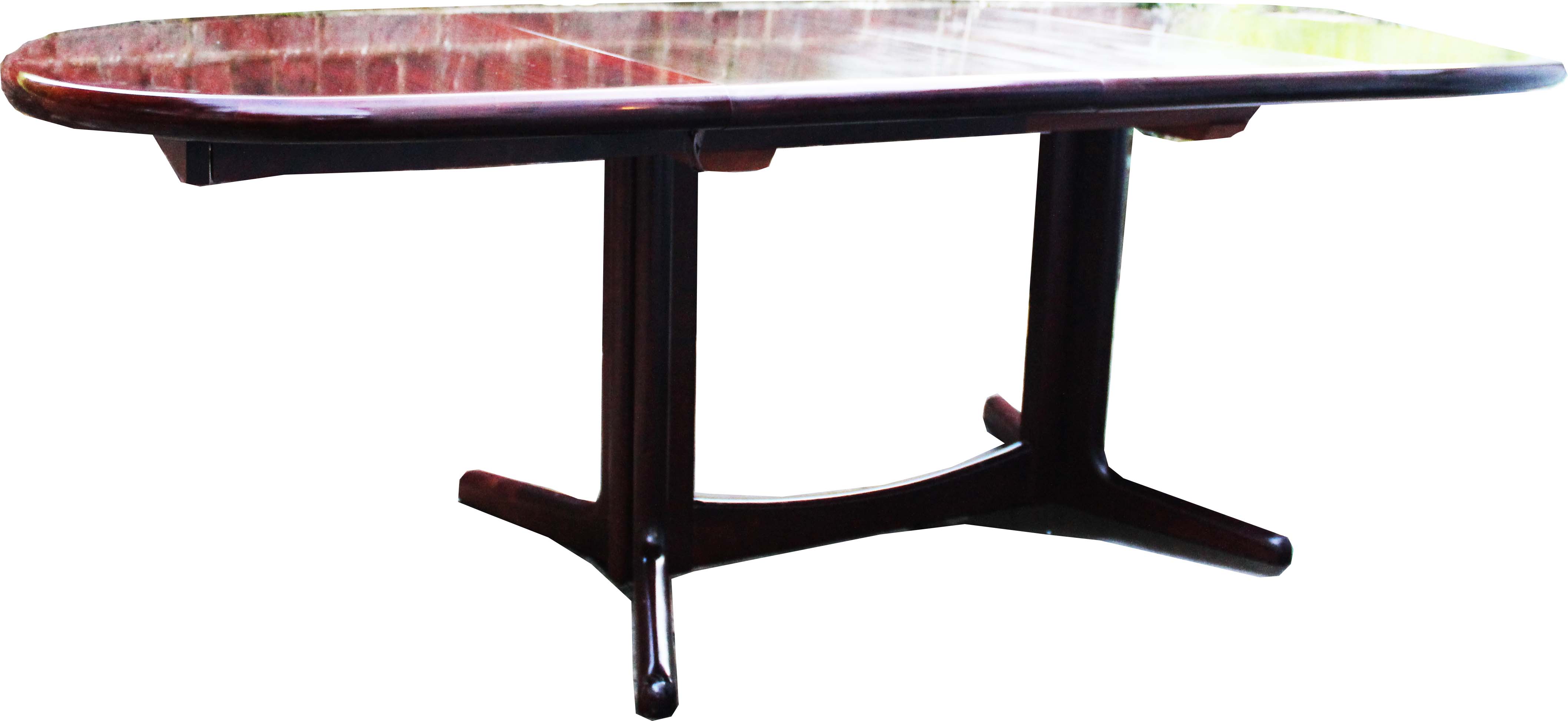 Midcentury extendable rosewood  dining table by edvard valentinsen