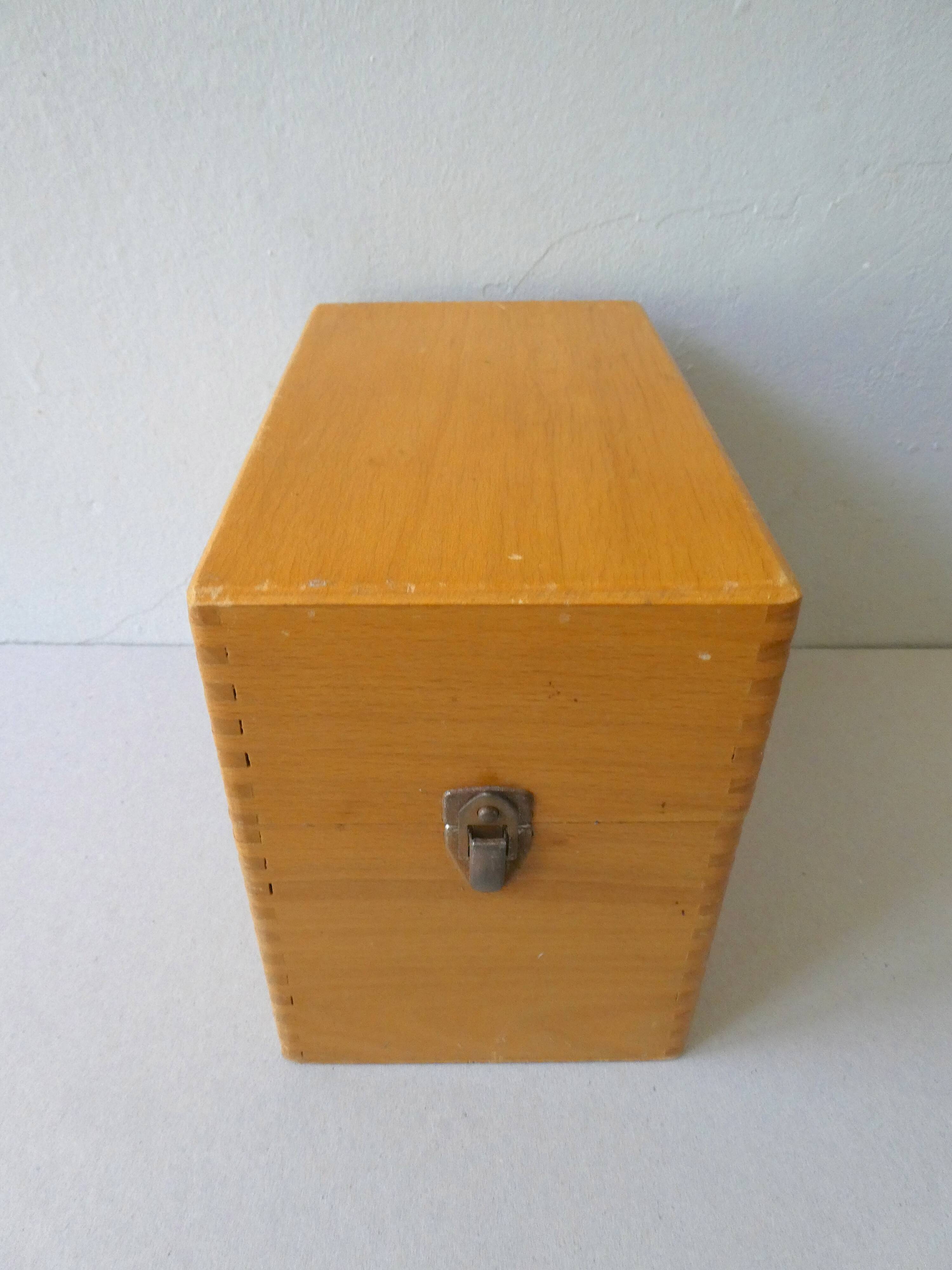 Light wooden box, 60s