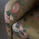 Pair of curved Danish modern lounge chairs, original fabric, Fritz Hansen, 1940.