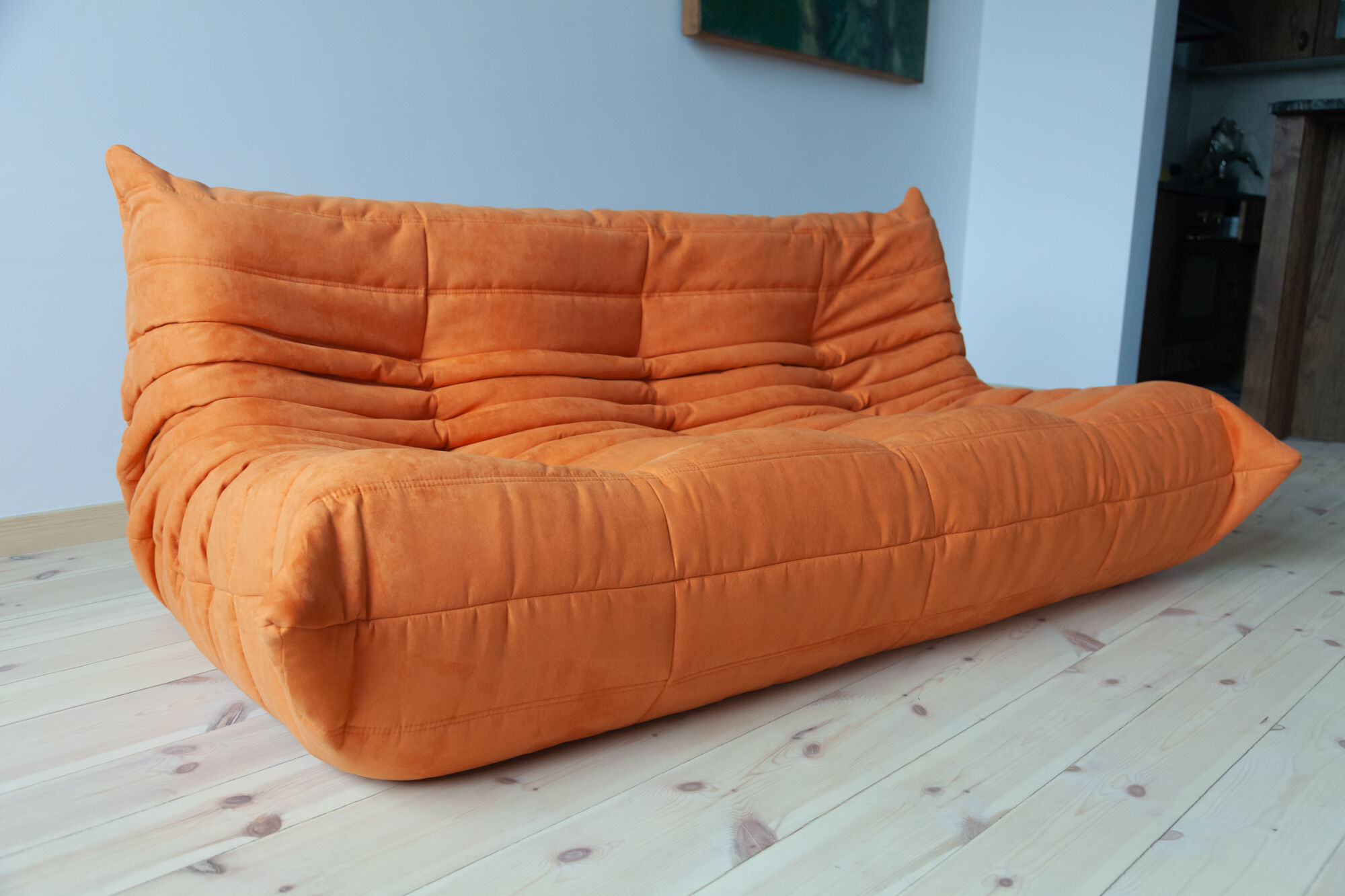Togo 3 seater sofa in Microfiber designed by Michel Ducaroy 1973