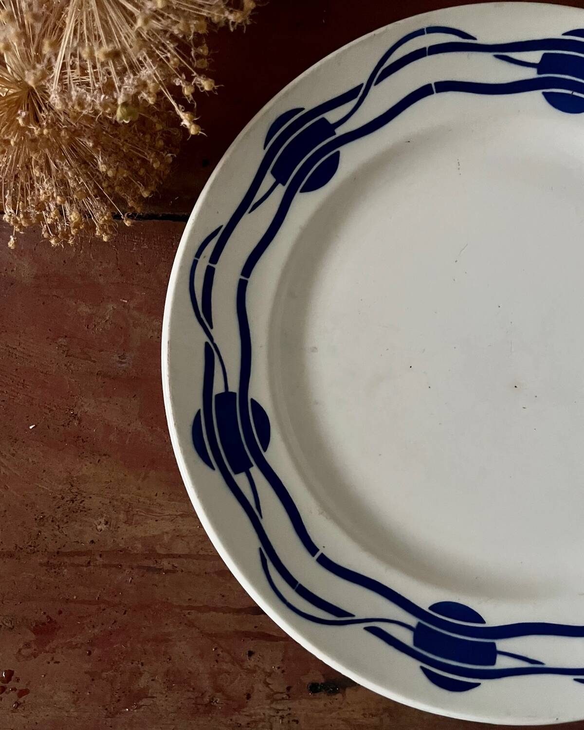 Flat round iron earth plate Badonviller Ballon