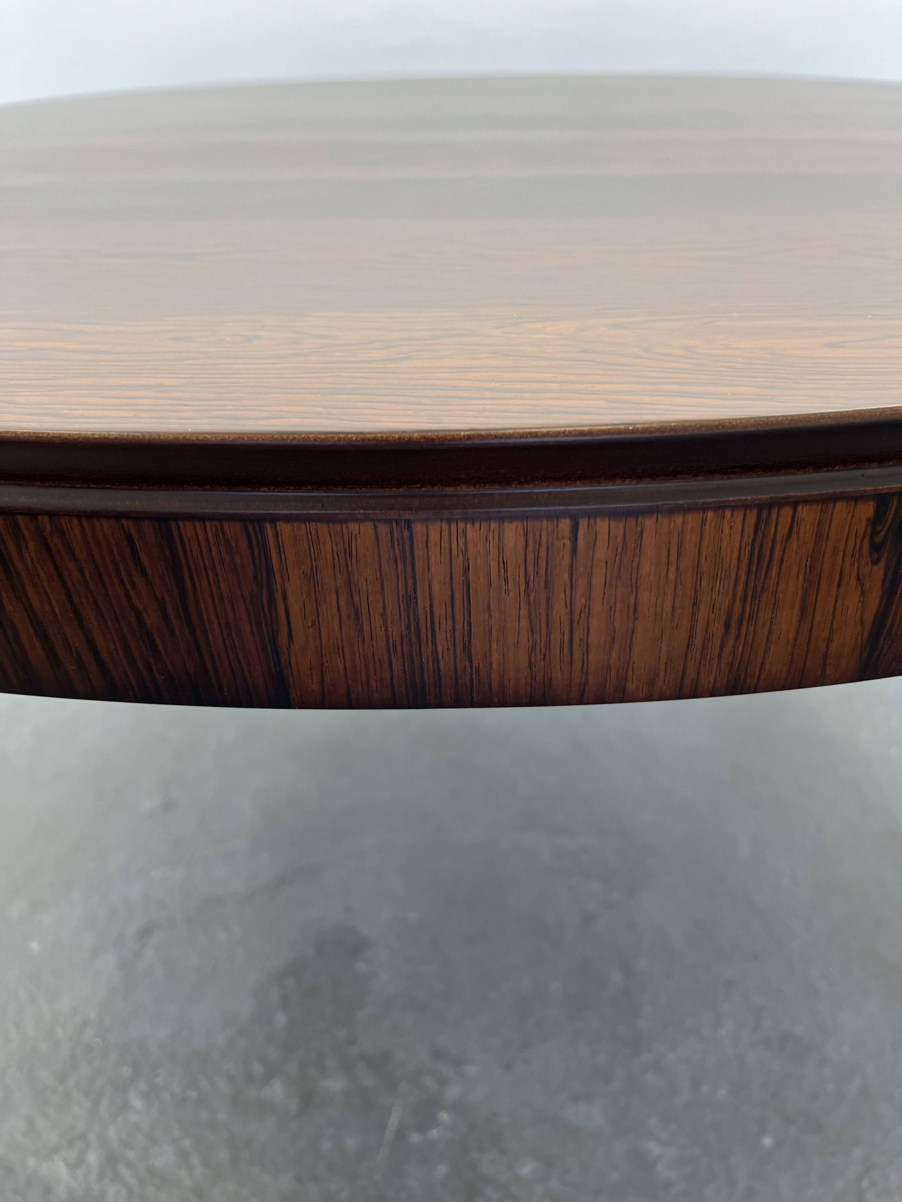 Oval Dining Table in Rosewood by Johannes Andersen for CFC Silkeborg, 1960s