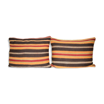 Turkish lumbar kilim cushion covers