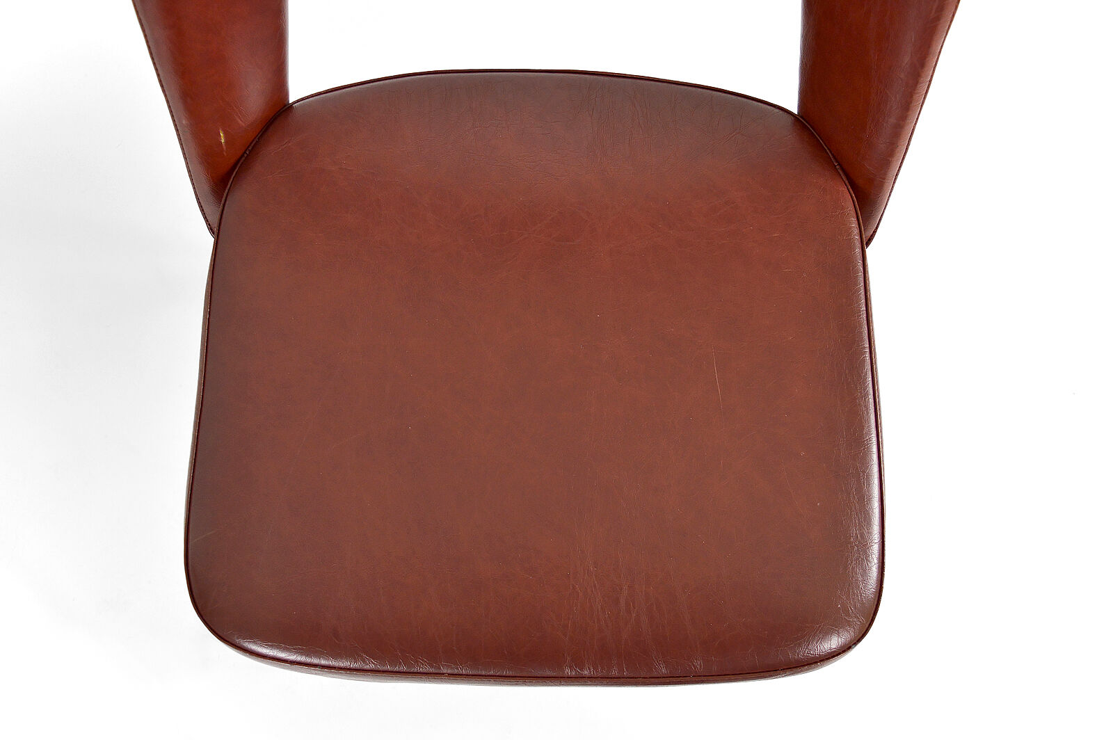 Pair of chairs in chrome and skaï, circa 1960