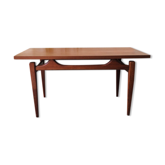 Table basse en teck par Louis Van Teeffelen