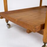 Bar table with extension in oak of danish design manufactured by Hundevad Furniture in the 1960