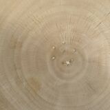 Coffee table, quadripod coffee table in solid monoxyl wood, white color D: 62.5cm