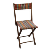 Old wooden folding chair