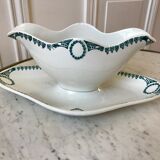 Gravy boat Terre de Fer Saint-Amand XIXth