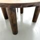 Table ronde années 50 constructiviste noyer