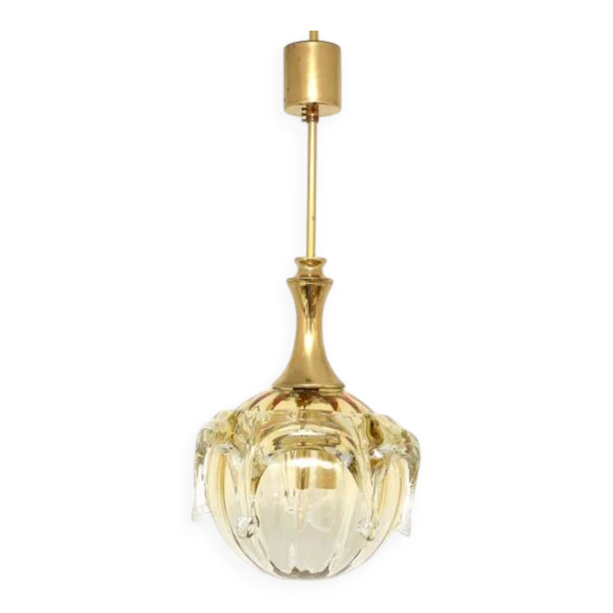 Glass Doria lamp, Germany, 1970s