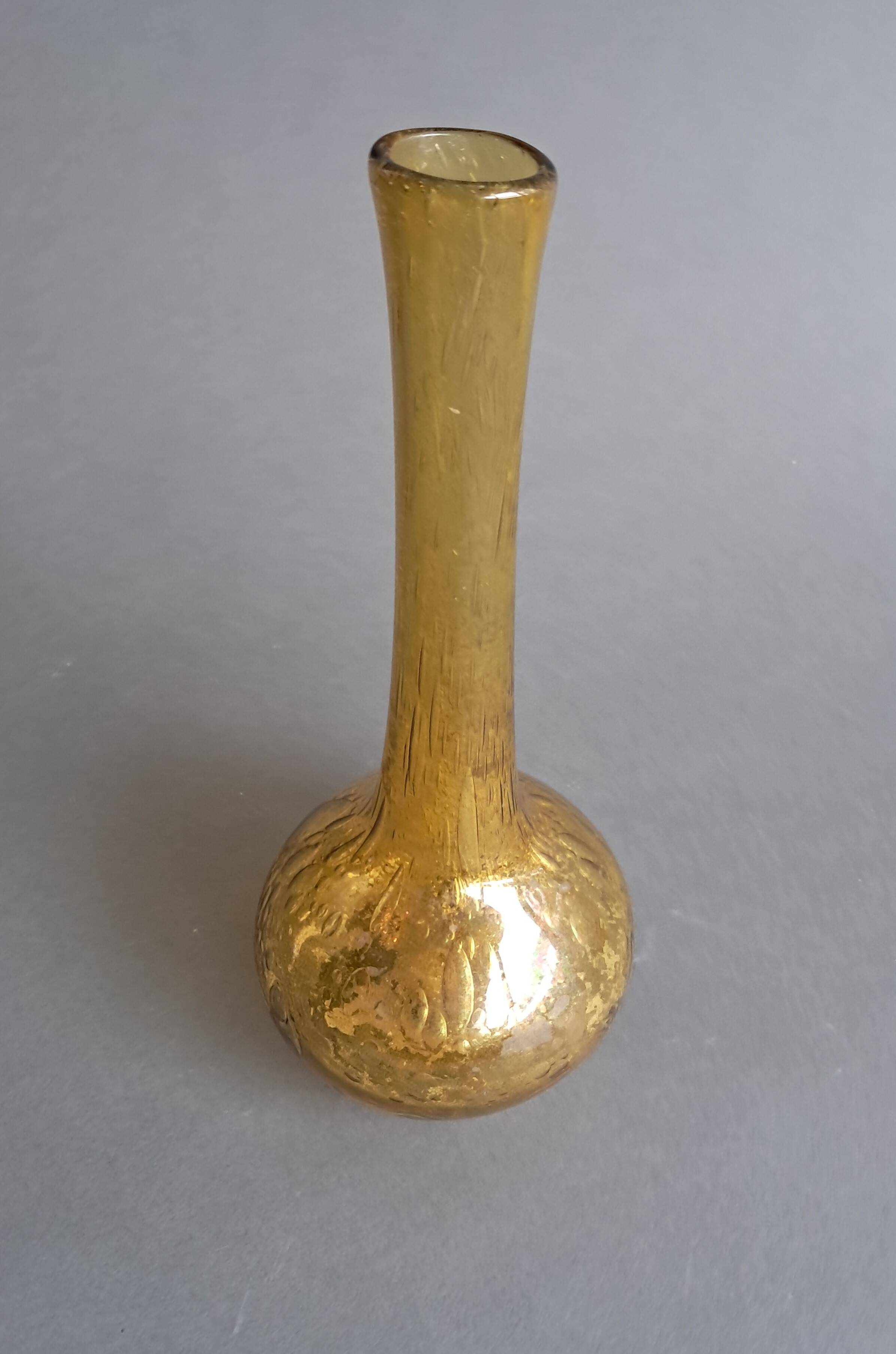 Biot bubbled glass soliflore vase 1960.