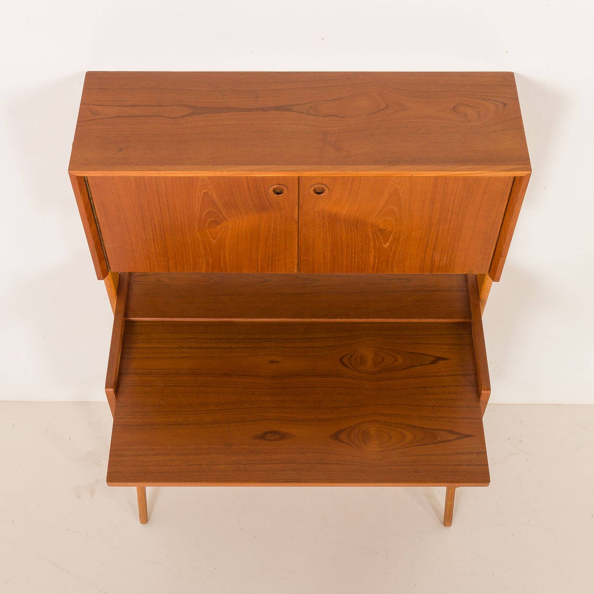 Danish teak secretire with hidden vanity attr. to Poul Volther, 1960s