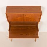 Danish teak secretire with hidden vanity attr. to Poul Volther, 1960s