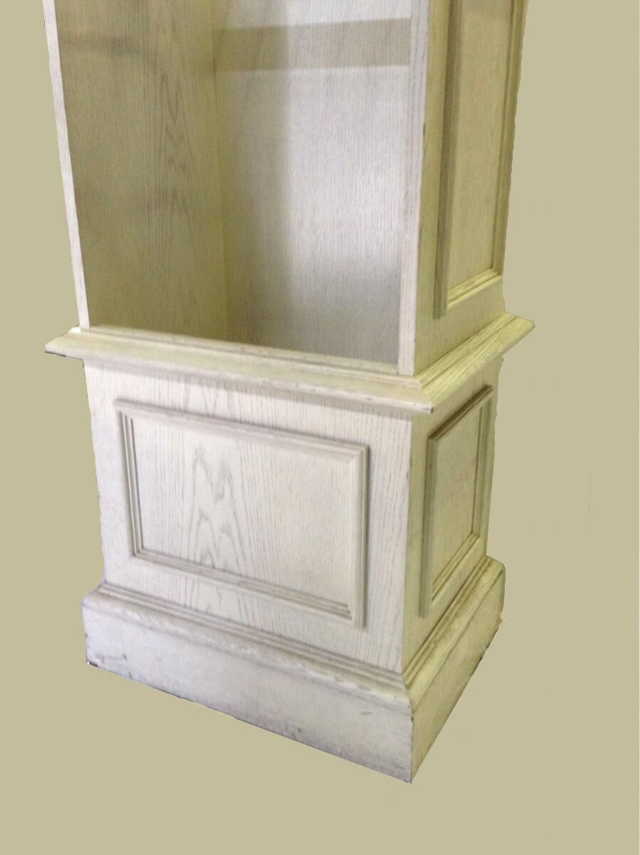 Vintage store display wood and brass