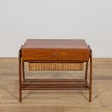 Table console en teck du milieu du siècle, Danemark, années 1970