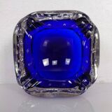 Blue Sommerso Murano Glass Ashtray, Italy, 1960s