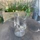 Orangeade decanter with ancient engraved flowers