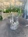 Orangeade decanter with ancient engraved flowers