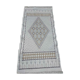 Berber carpet handmade in pure wool beige 78 x 158 cm