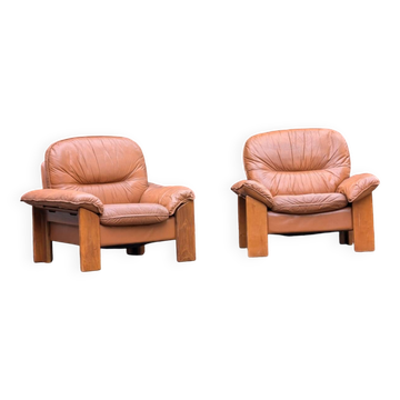Pair of armchairs by Mobilgirgi, 1970s