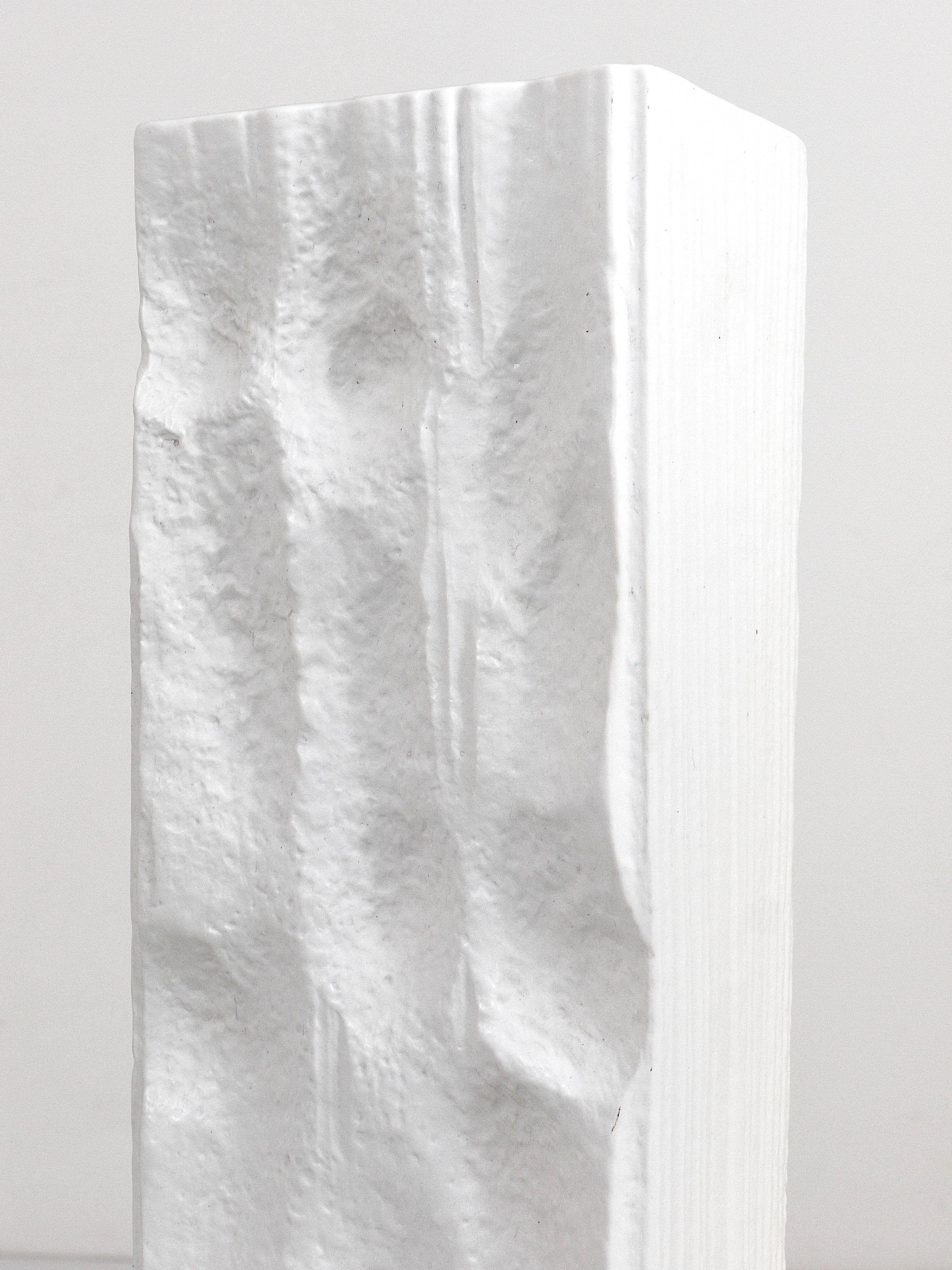 Faceted sparkling crystal glass vase by Claus Josef Riedel, Austria, 1970s.