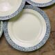 Set of 6 dinner plates Earth iron Lamartine