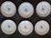 1 set of 6 art-deco dessert plates in Limoges porcelain