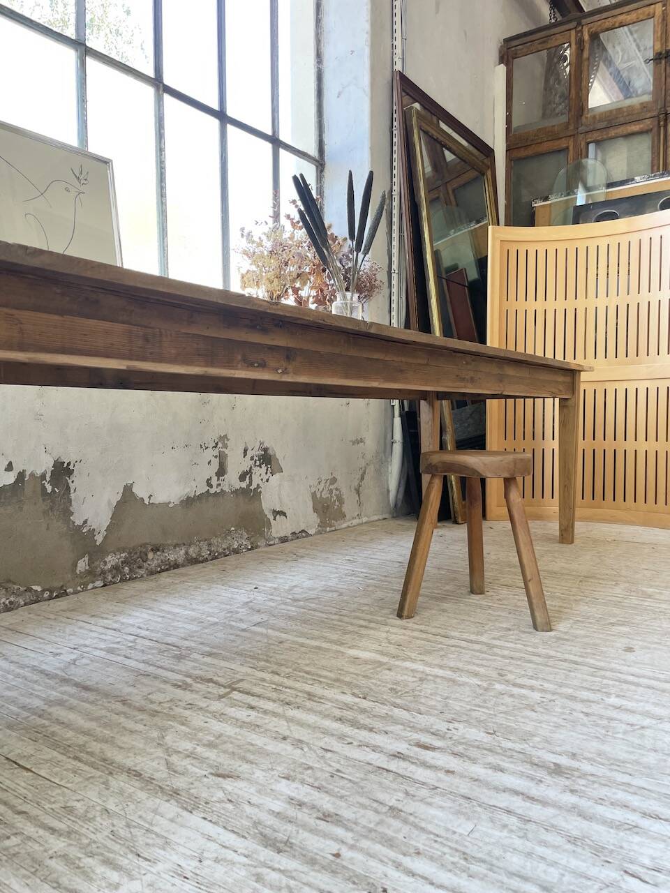 4m XXL pine and oak farmhouse table