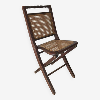 Cane folding chair