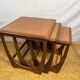 Mid- century retro vintage teak nest of tables by g plan 1960 Danish Design