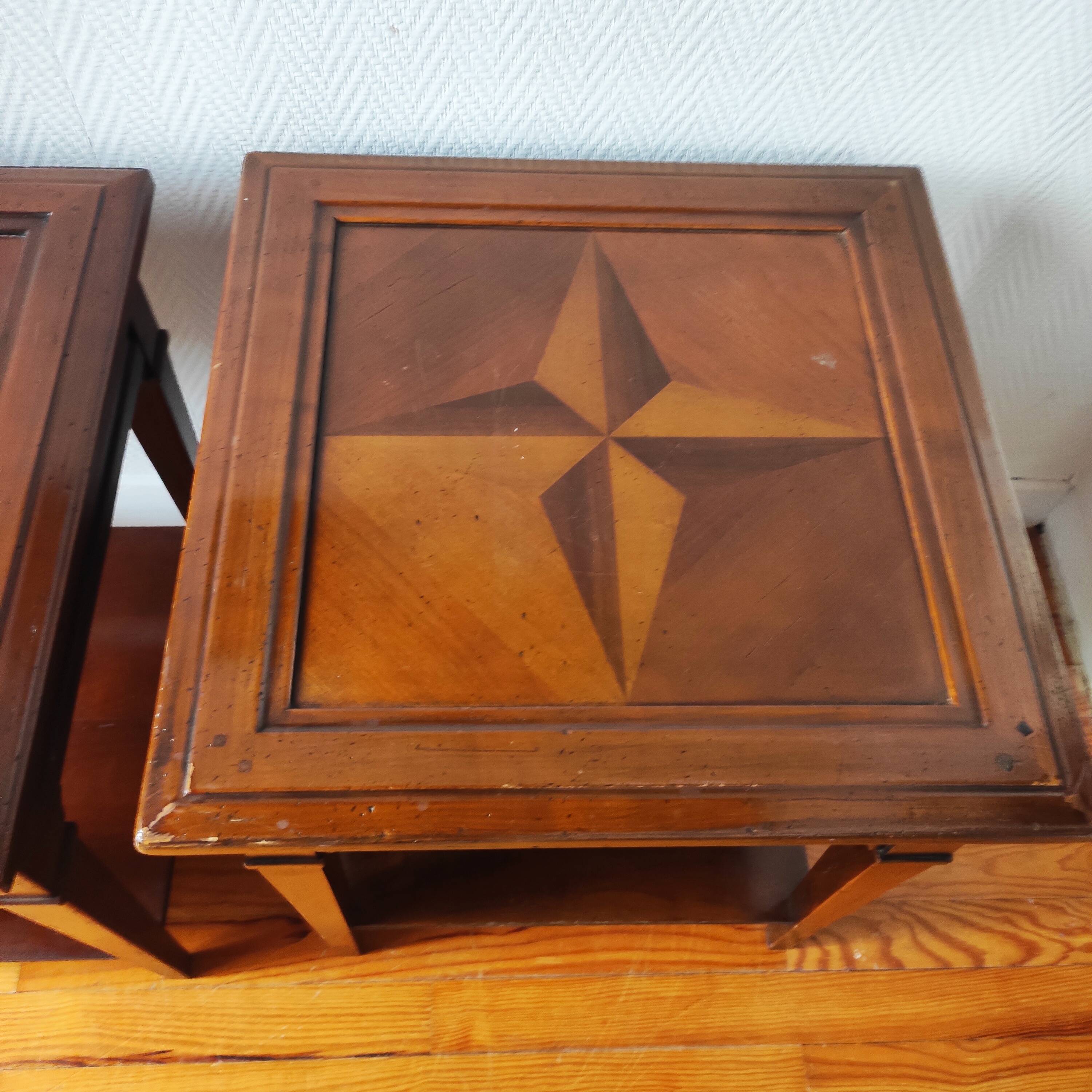 Pair of side tables, made in France